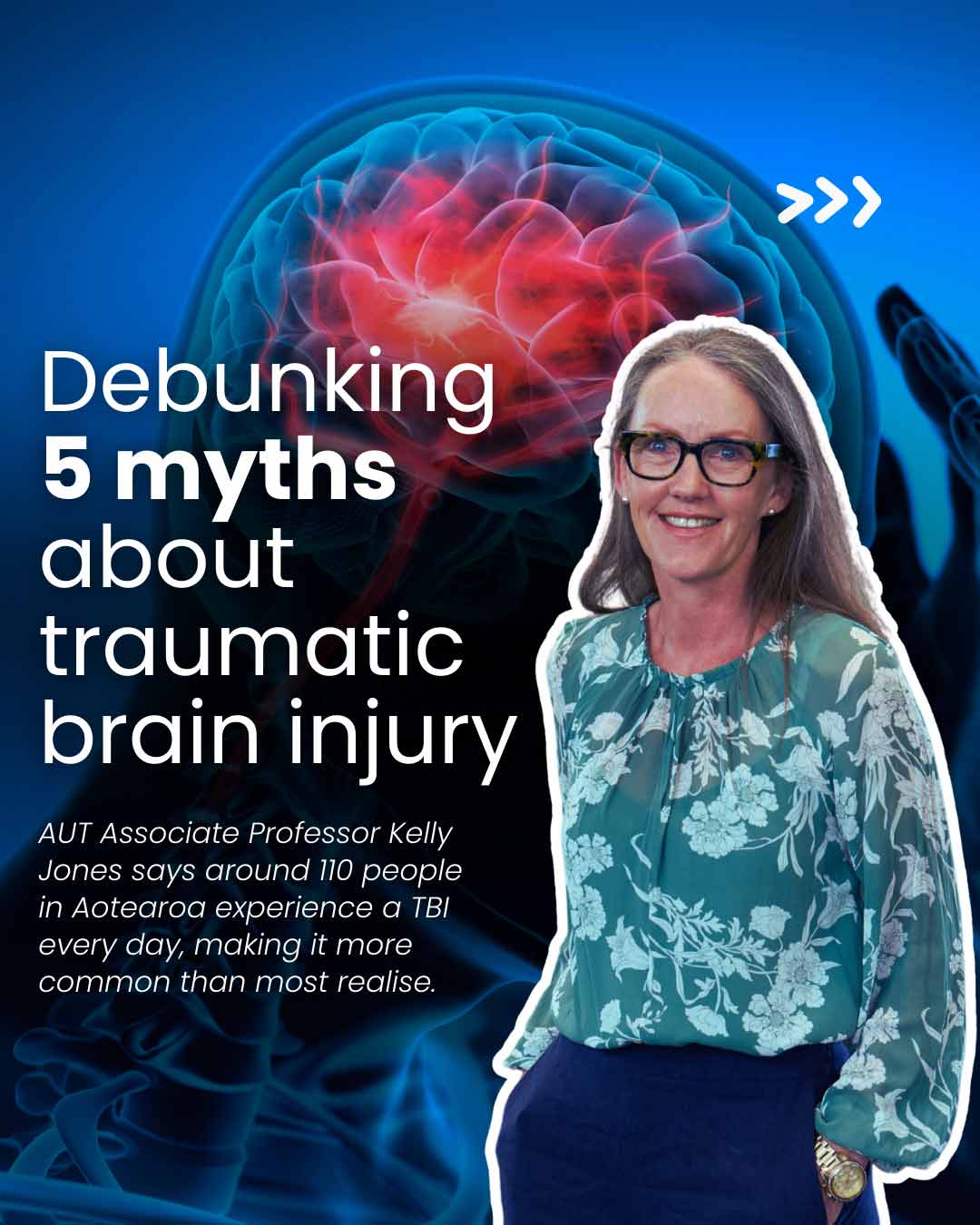 Poster about debunking TBI Myths